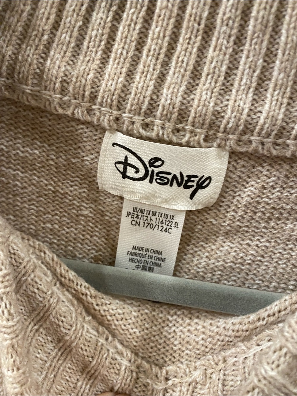 Disney Parks Knitted Bambi Sweater 1X - Picture 3 of 4